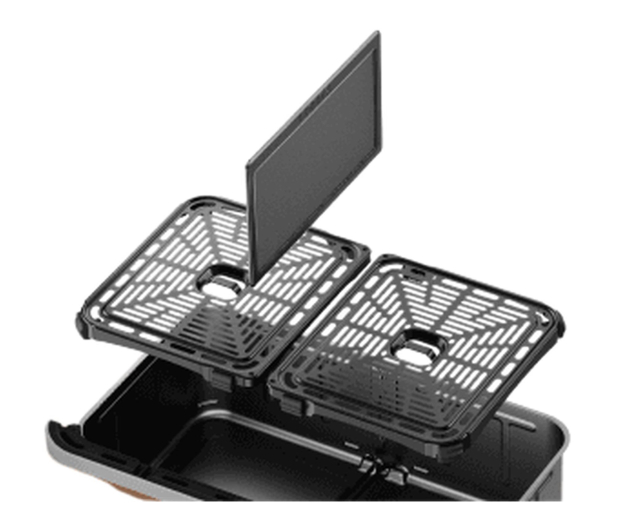 Cosori Air Fryer Dual Blaze TwinFry biały kosz ceramiczny 10L - 1603346 - zdjęcie 2